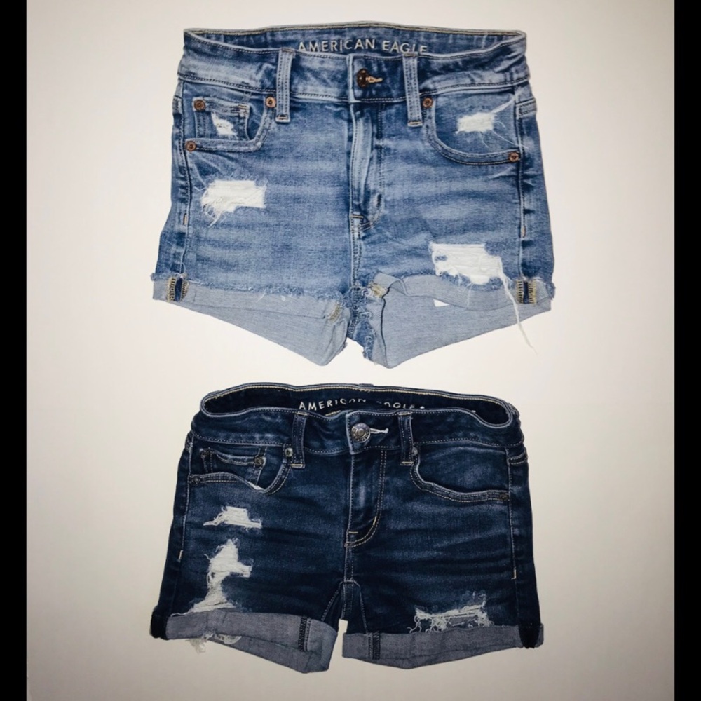 AE - Distressed Denim Shorts